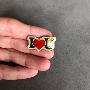 Hip Vintage “I❤️U” Pin for your fav jean jacket!
